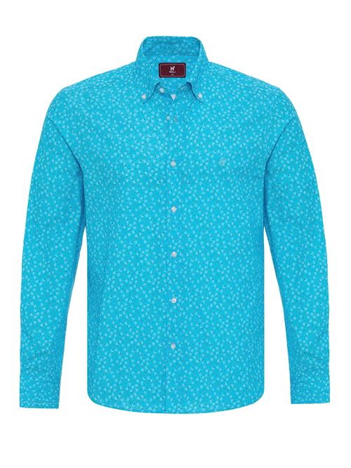 Williot Skjorte  turkis / hvid