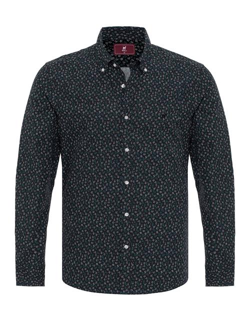 Williot Skjorte  mørkegrøn / sort / hvid