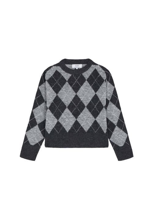 Scalpers Pullover 'Rombo'  grå / sort