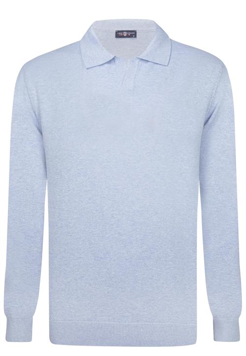 Jimmy Sanders Pullover  blå-meleret