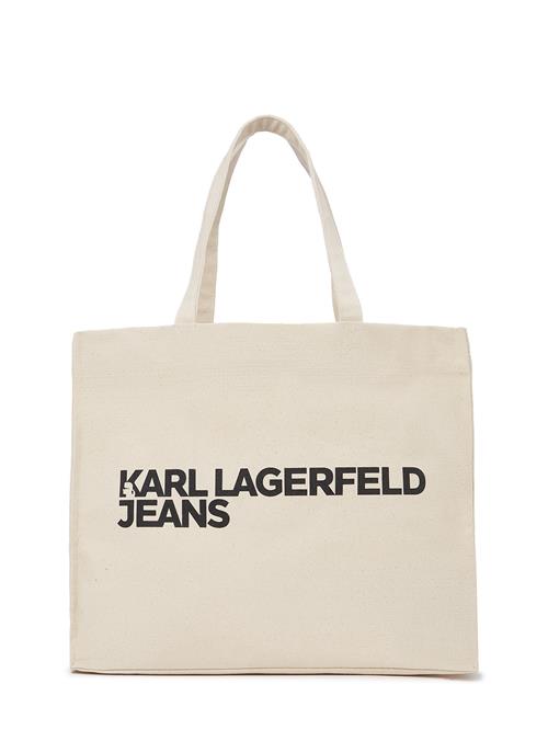 KARL LAGERFELD JEANS Shopper  beige / sort