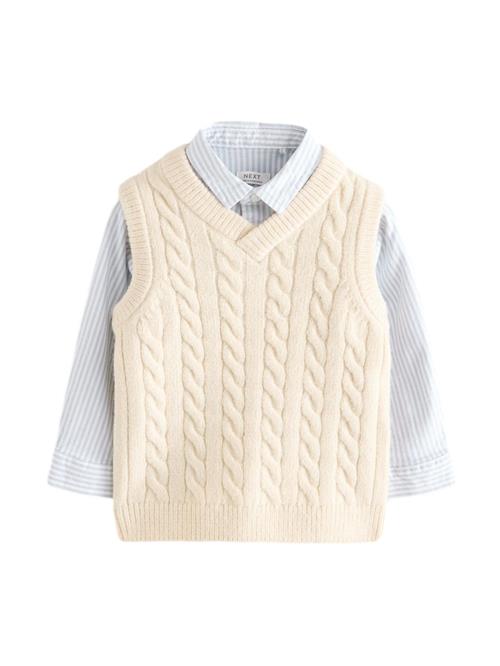 Next Sæt  creme / pastelblå