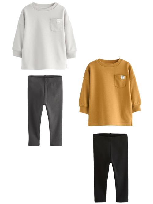 Next Sæt  brun / grå / sort / hvid