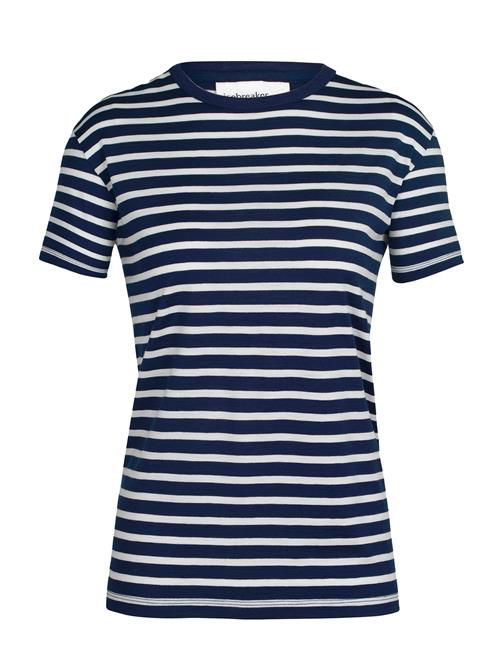 ICEBREAKER Funktionsbluse 'Granary'  navy / hvid