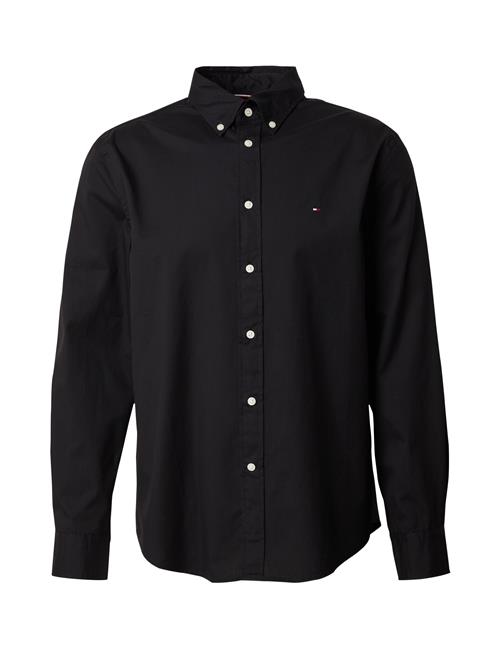 TOMMY HILFIGER Skjorte 'Flex'  rød / sort / hvid