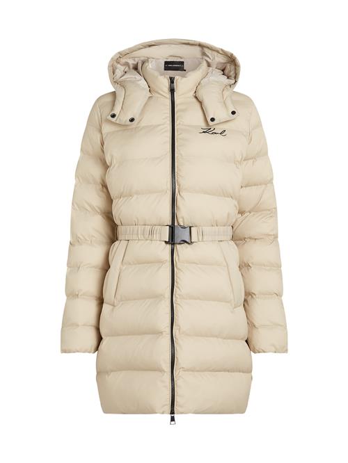 Karl Lagerfeld Vinterfrakke  beige / sort