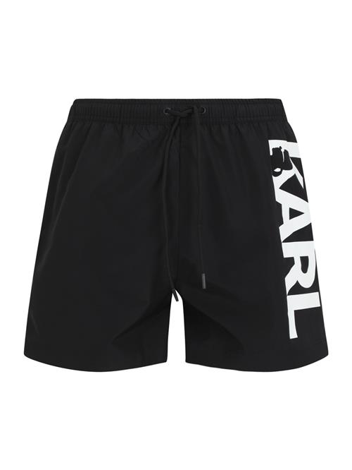 Karl Lagerfeld Badeshorts  sort / hvid