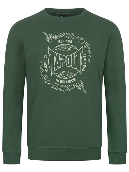 Tapout Sweatshirt 'Spirit'  grøn / hvid