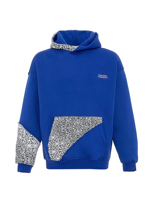 VAMOS CLO Sweatshirt  koboltblåt / sort / hvid