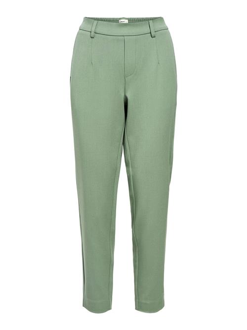 OBJECT Bukser med lægfolder 'Lisa'  græsgrøn