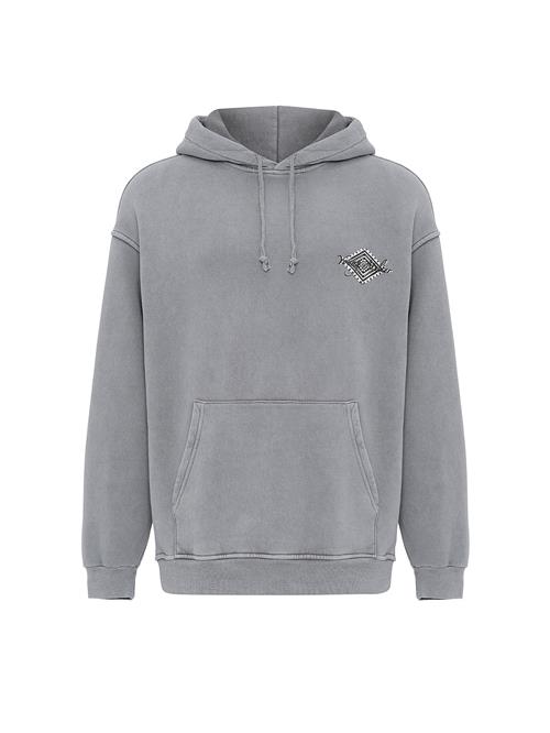 VAMOS CLO Sweatshirt  lysegrå / sort