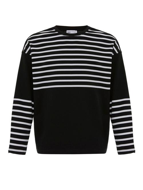 VAMOS CLO Sweatshirt  sort / hvid