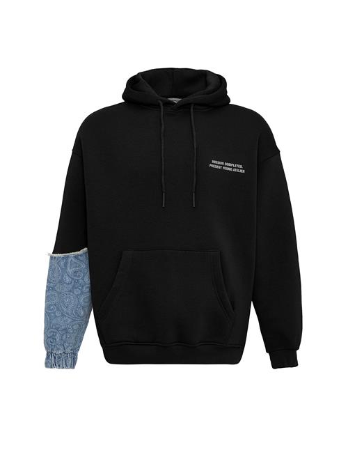 VAMOS CLO Sweatshirt  lyseblå / sort / hvid