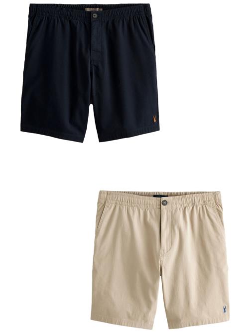 Next Lærredsbukser  mørkebeige / navy