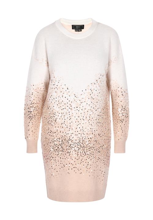 faina Strikkjole  nude / hvid