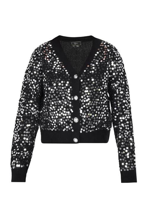 faina Cardigan  sort / sølv