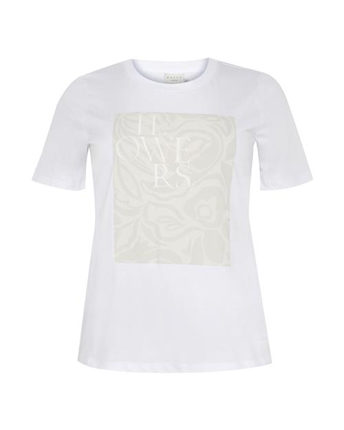 KAFFE CURVE Shirts 'KC Rie'  ecru / hvid