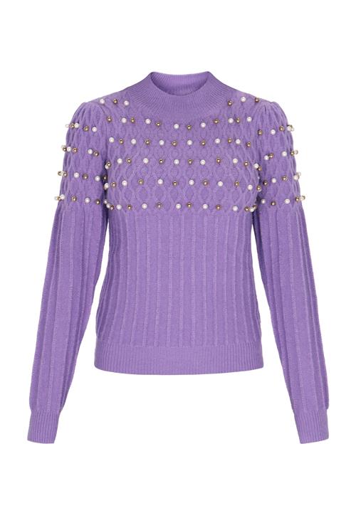 faina Pullover  guld / lavendel / perlehvid