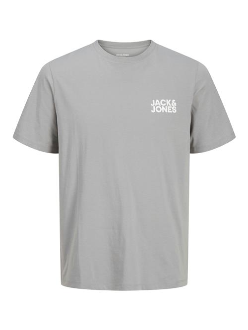 JACK & JONES Bluser & t-shirts 'Corp'  grå / hvid