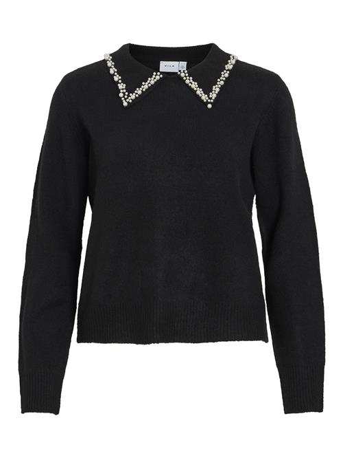 VILA Pullover  sort / perlehvid