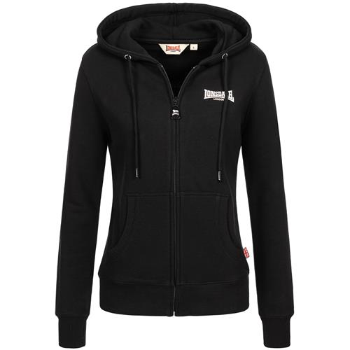 LONSDALE Sweatjakke 'CALDER VALE'  sort / hvid