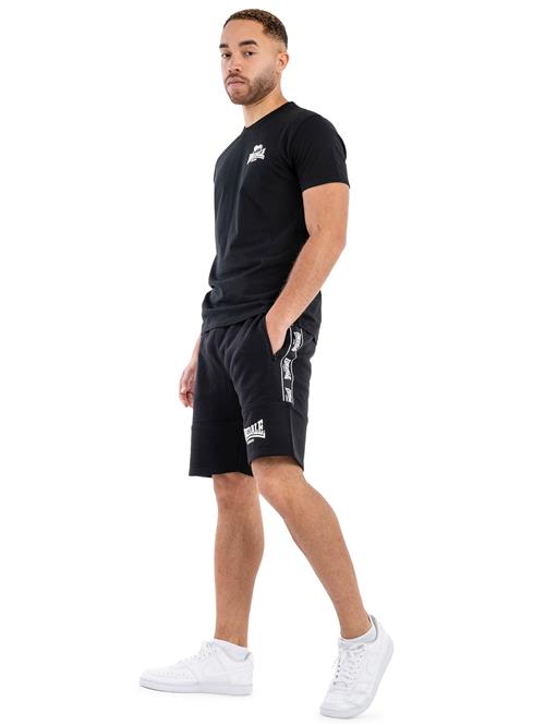 LONSDALE Bukser 'Scarvell'  sort / hvid