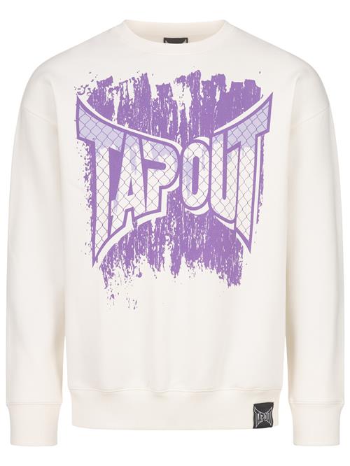 Tapout Sweatshirt 'CF Crew'  lyselilla / hvid