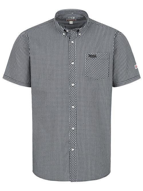 LONSDALE Skjorte 'Brixworth'  sort / hvid