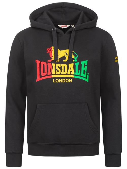 LONSDALE Sweatshirt 'Sounds'  gul / lysegrøn / rød / sort