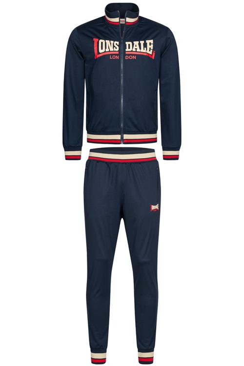 LONSDALE Joggingdragt 'POOLEWE'  navy / rød / hvid