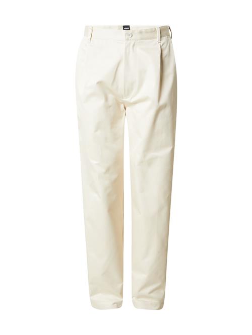 BOSS Bukser med lægfolder 'C-Kai-DPL'  creme
