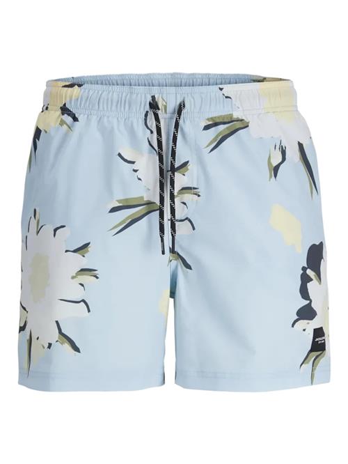 Jack & Jones Junior Badeshorts 'JPSTMaui'  lyseblå / grøn / sort / hvid