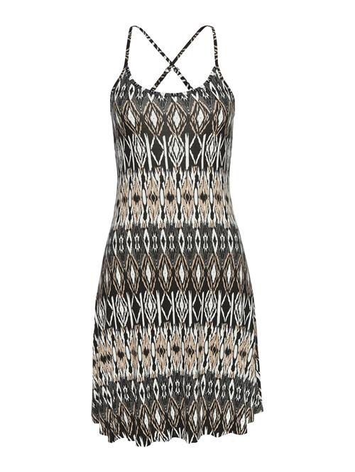 LASCANA Sommerkjole  beige / sort / hvid