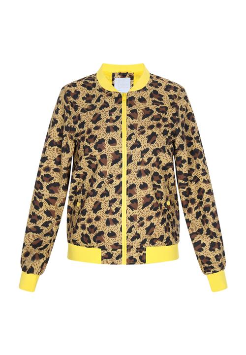 faina Athlsr Overgangsjakke  brun-meleret / gul / sort