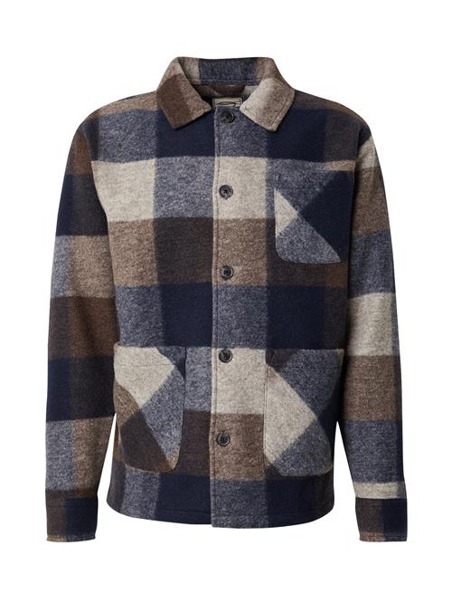 Key Largo Overgangsjakke 'Locarno'  beige-meleret / mørkeblå / brun