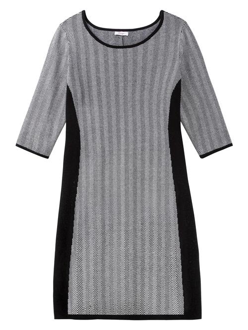 SHEEGO Strikkjole  grå / sort