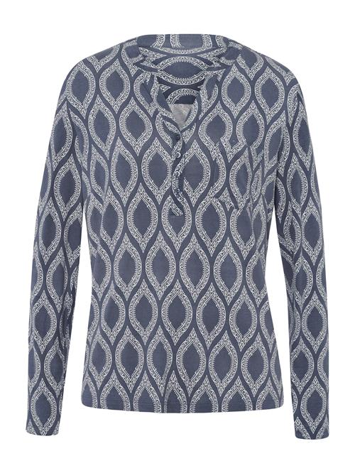 heine Bluse  dueblå / hvid