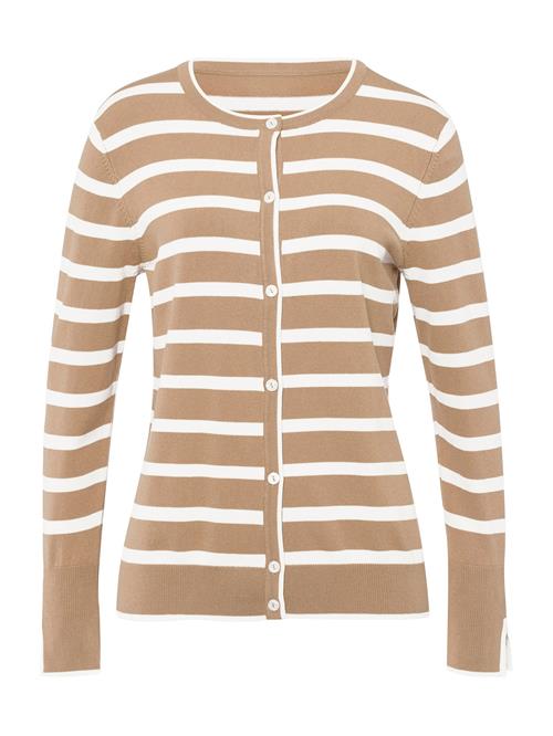 heine Cardigan  camel / hvid