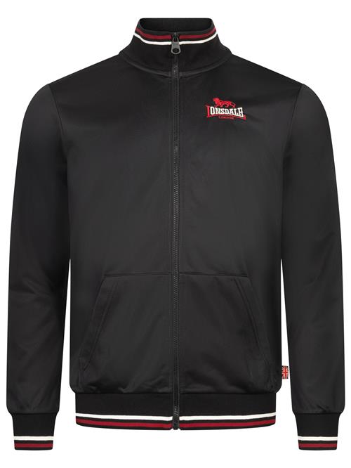 LONSDALE Sweatjakke 'Irthing'  carminrød / sort / hvid