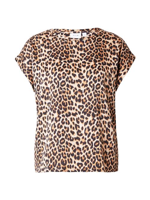 VILA Bluse 'VIEllette'  karamel / lysebrun / sort