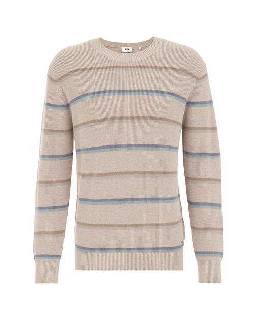WE Fashion Pullover  beige / blå / bronze