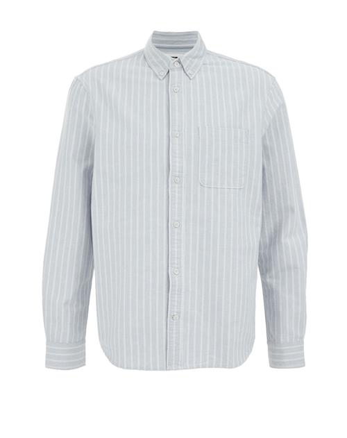 WE Fashion Skjorte  lyseblå / hvid