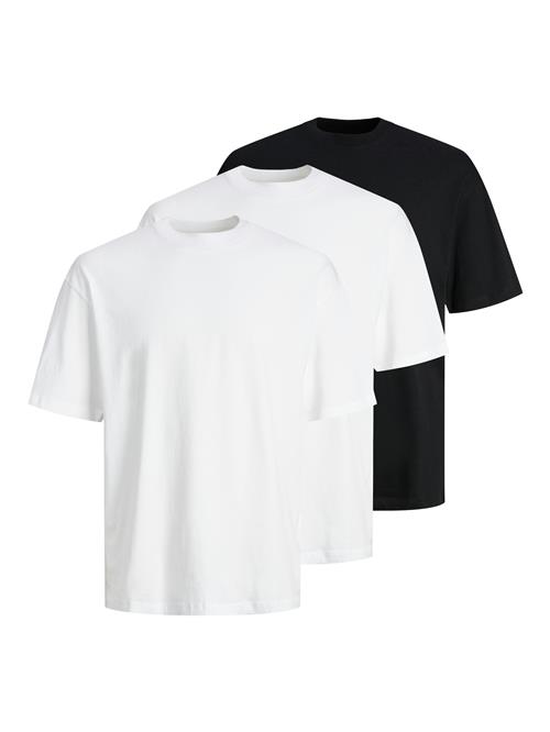JACK & JONES Bluser & t-shirts 'JJHugo'  sort / hvid