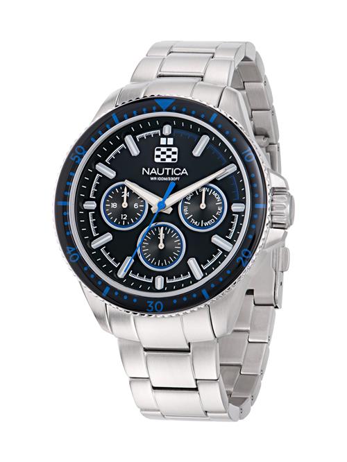 NAUTICA Analogt ur ' NCT WINDROSE '  marin / sølv