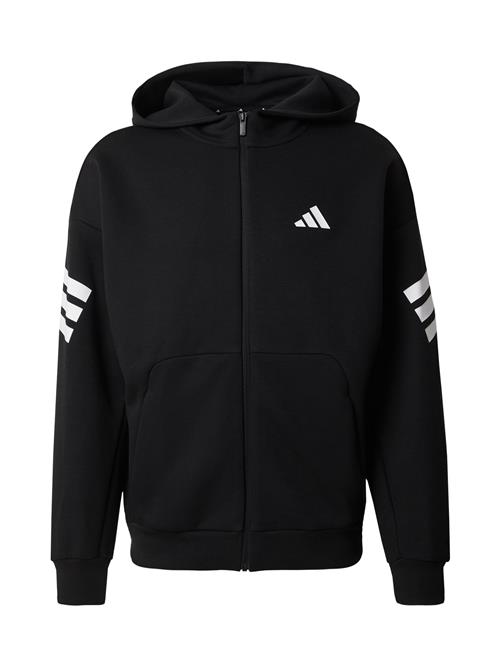 ADIDAS SPORTSWEAR Sportssweatjakke 'FI'  sort / hvid