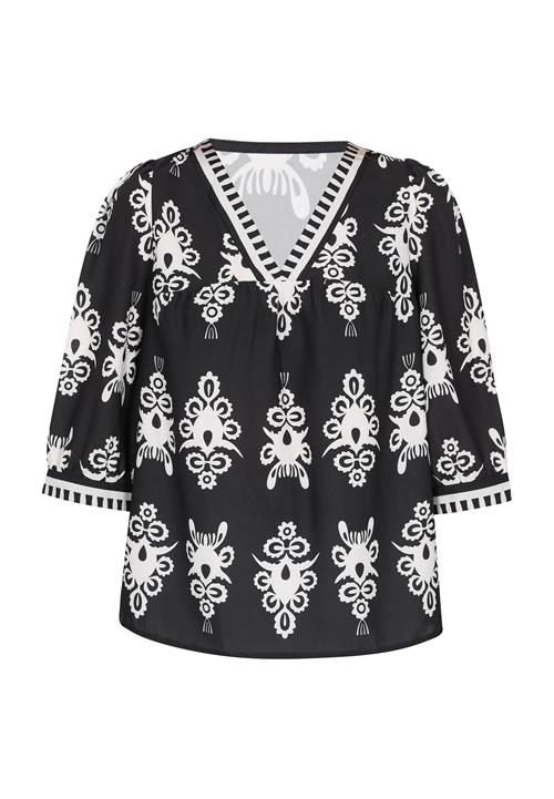 ebeeza Bluse  sort / hvid
