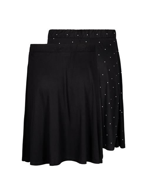 Zizzi Nederdel  sort / hvid