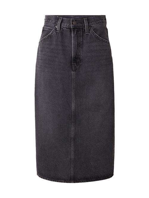 LEVI'S ® Nederdel 'High Rise Back Slit Skirt'  black denim