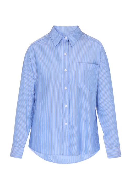 usha BLUE LABEL Bluse  blå / azur / hvid