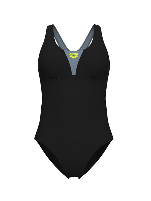 ARENA Badedragt 'SOLID CONTROL PRO'  grå / lime / sort